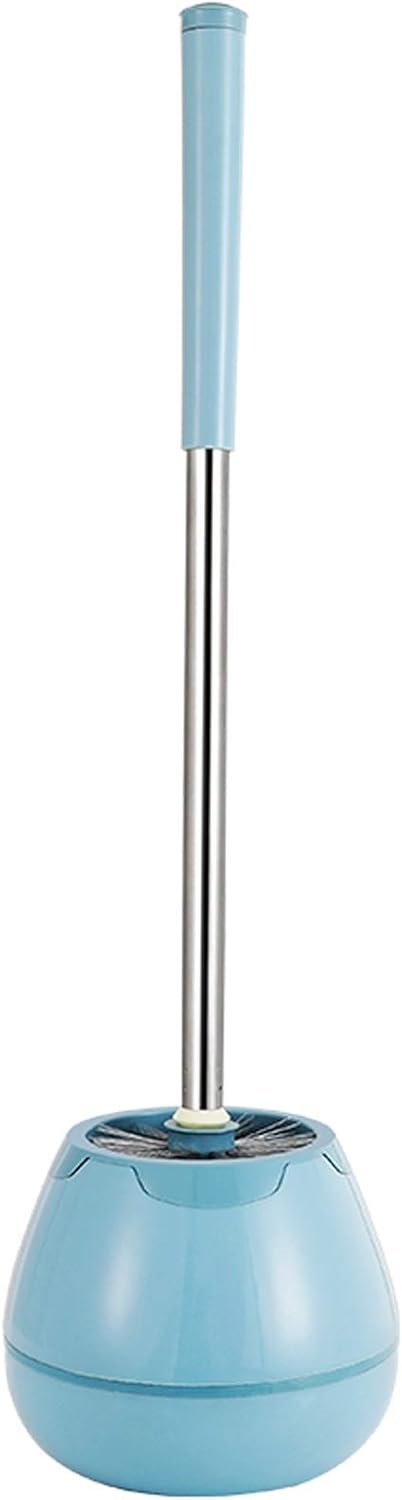 jinyi2016SHOP Toilet Brush Household Toilet Brush with Stainless Steel Long Handle 360 Degree Cleaning Toilet Toilet Brush Set a Good Gift for a Friend's New Home Toilet Accessories