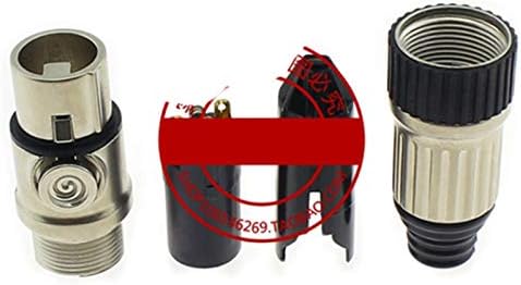 Davitu Electrical Equipments Supplies - 100pcs Microphone 3 Pin XLR Balance Connector Gold Plating Rome Male Female Copper XLR Plug - (Color: 10pairs)