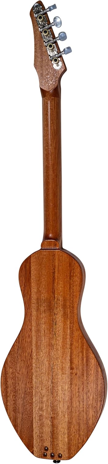 Boondocker D2 Dulcimer Guitar Sapele Mahogany with Henna Pattern Bundle with Gig Bag and Strap