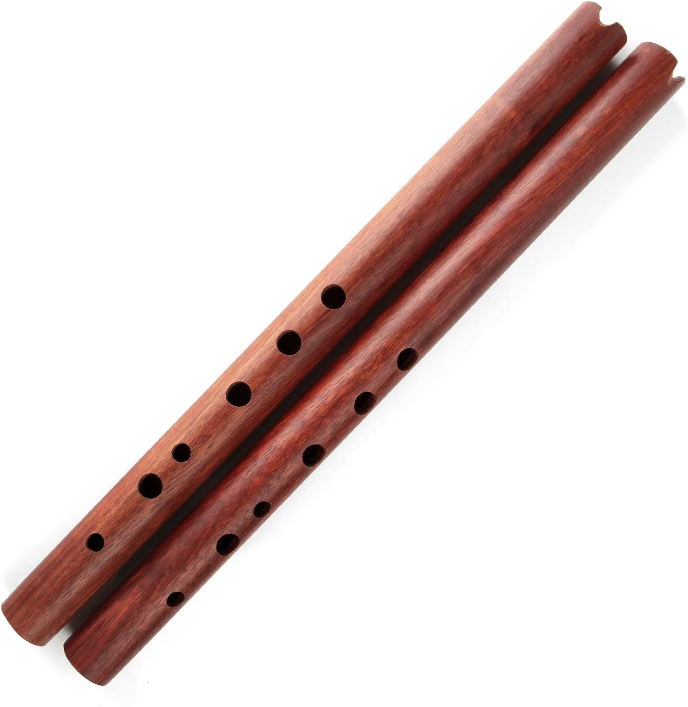 Handmade Natural Wood Quena Flute Wood Musical Instruments Wind Cultural 'Andean Tradition' (Red)
