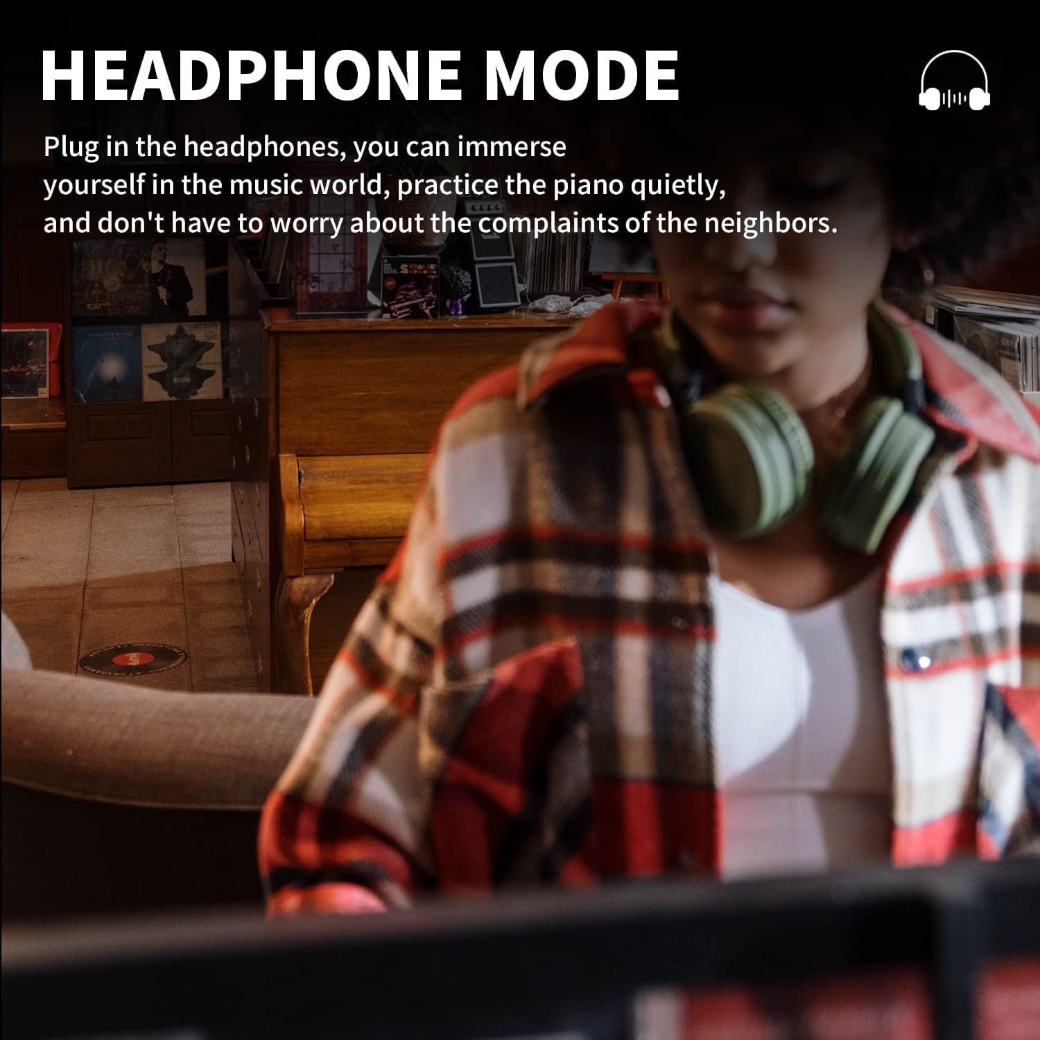 88 Key Weighted Action Digital Piano B83 + AODSK Iron Piano Bench UAP-10