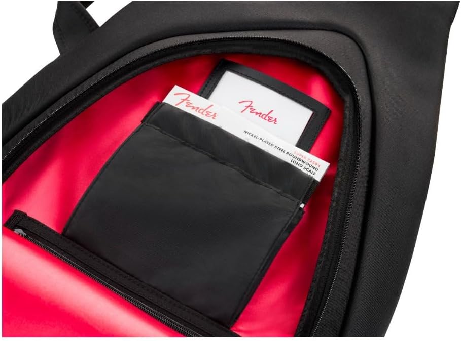 Fender F610 Electric Bass Gig Bag with Ice Blue Metallic logo (Black)