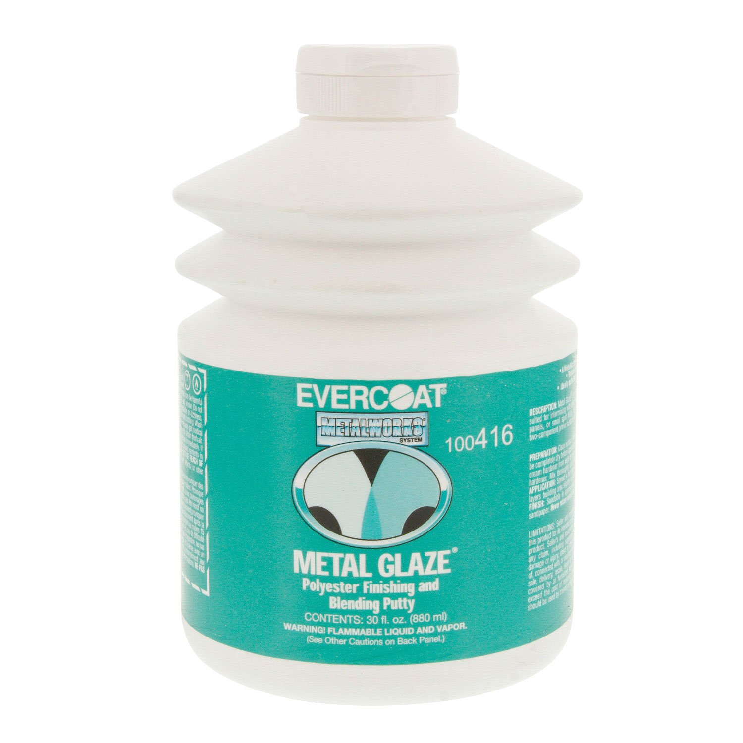 Metal Glaze Polyester Finishing & Blending Putty, 30 oz Pump