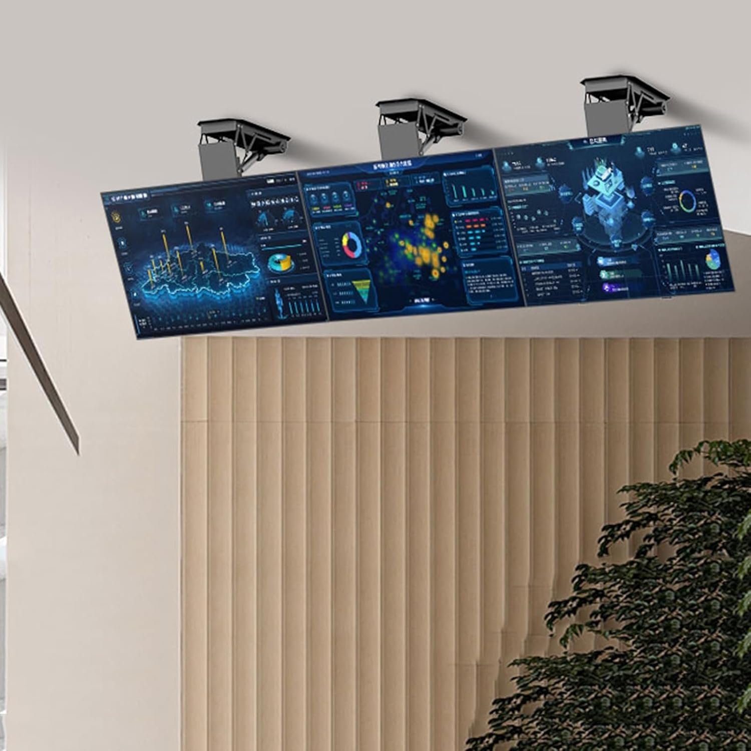 TV Monitor Wall Mount,TV Wall Mount,Motorized TV Mount - Adjustable Ceiling TV Mount Bracket, Motorized TV Mount for 50-90 Inch TVs, Hidden Drop Down TV Lift with Auto Lifting, TV Stand with Remote Co