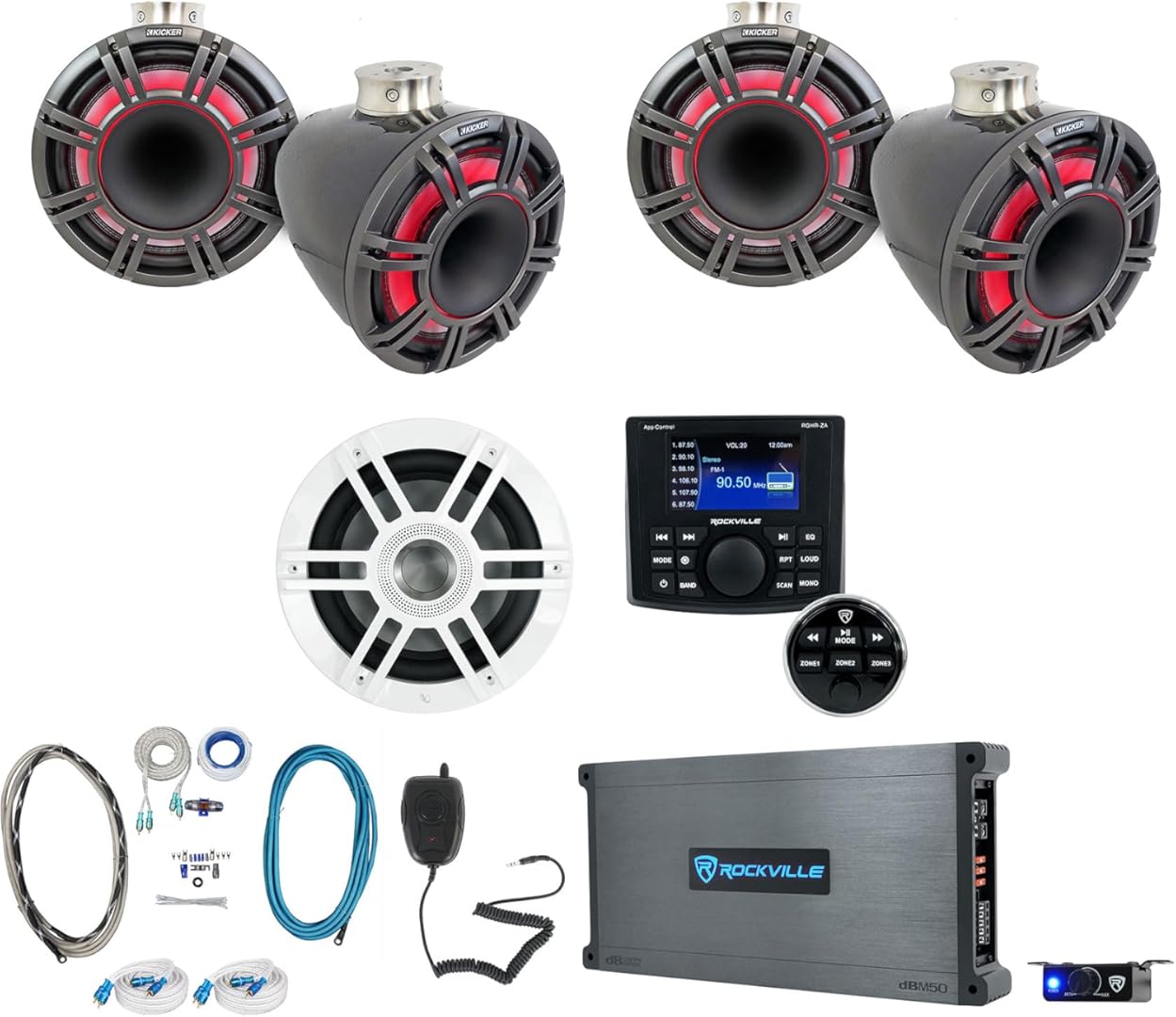 Audiosavings Bundle: (4) Kicker 47KMFC11 11