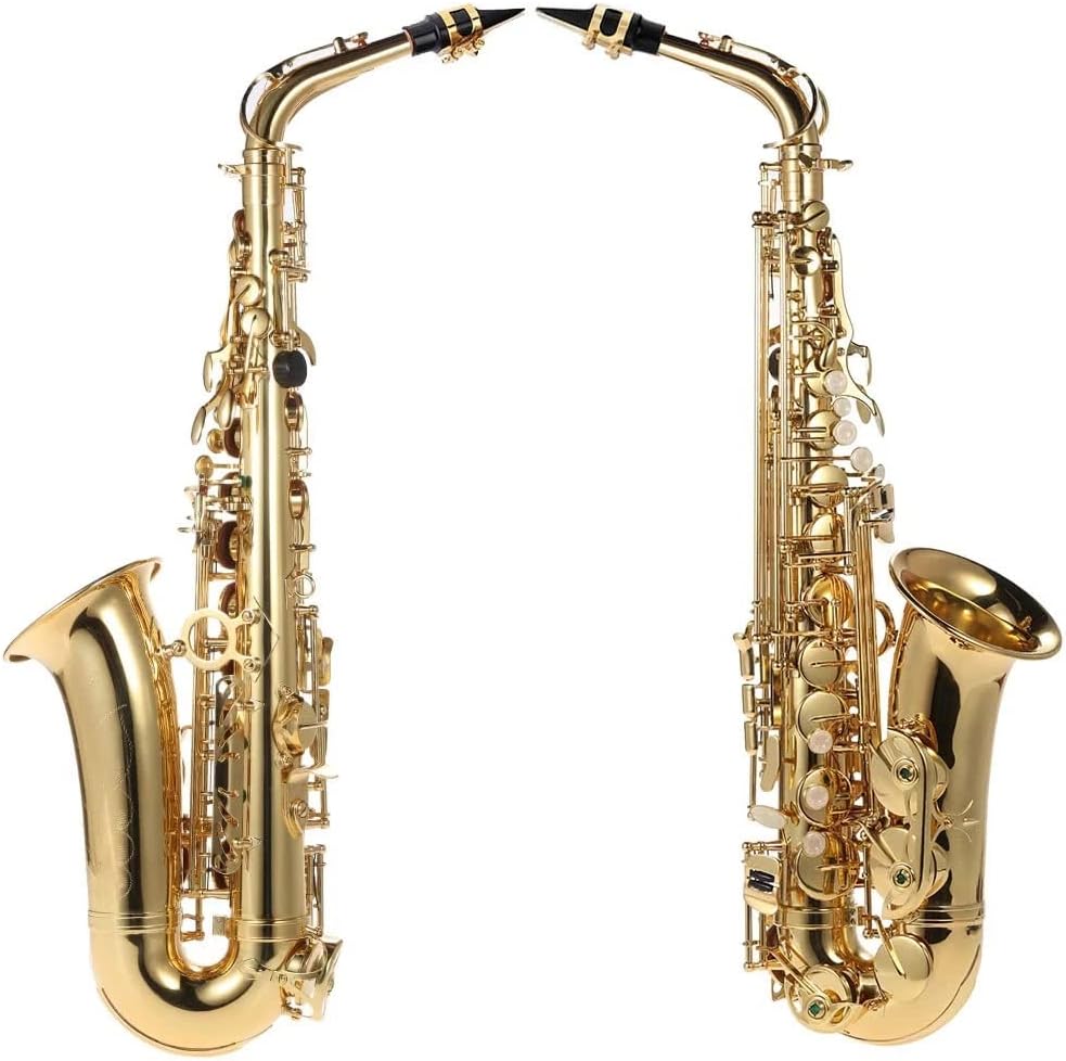 EB Alto Saxophone Brass Lacquered Gold E Flat 802 Keys Type Woodwind Brass Instruments