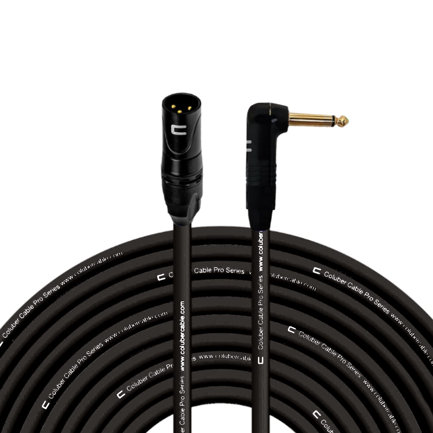 Unbalanced XLR Cable Male to Right Angle 1/4