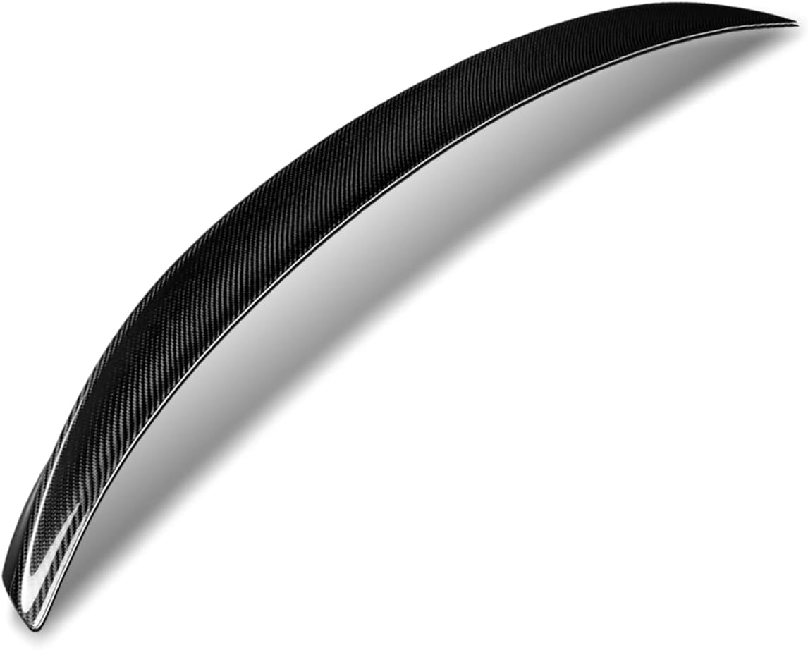 DNA MOTORING 2-SPC-6168-CF Glossy Black Carbon Fiber M5 Duck Bill Style Rear Car Trunk Lid Spoiler Compatible with 10-16 BMW 5-Series M5 xDrive Models