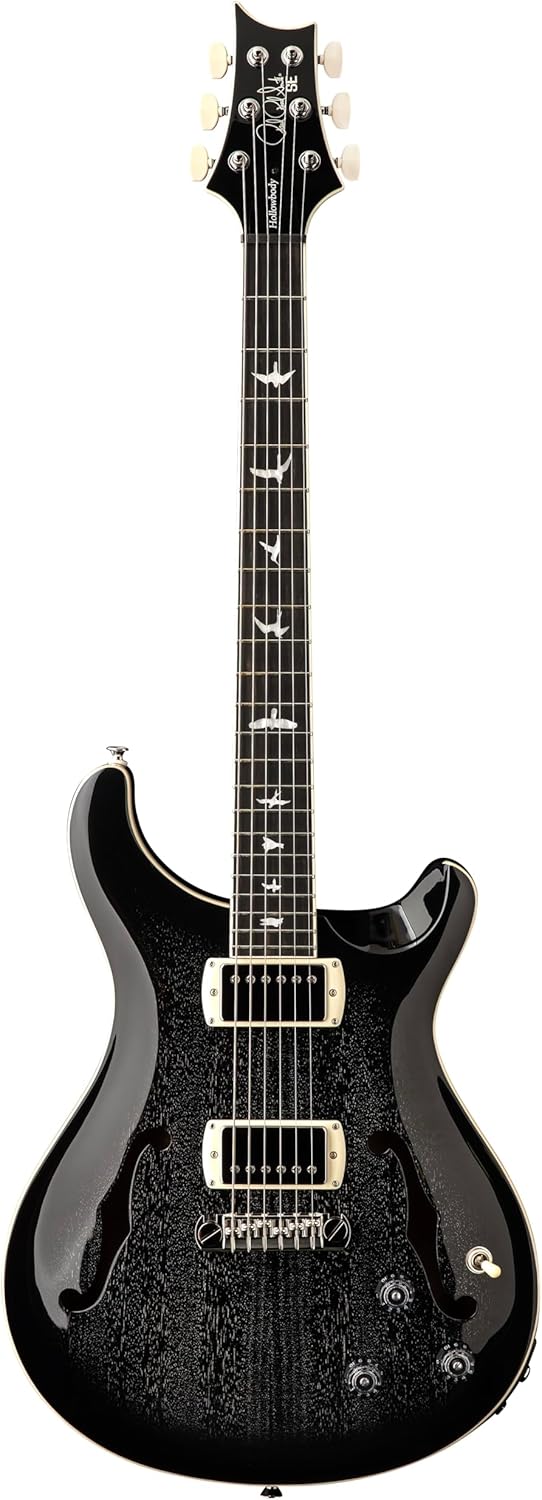 PRS SE Hollowbody Standard Piezo, Dog Hair Smokeburst with Case