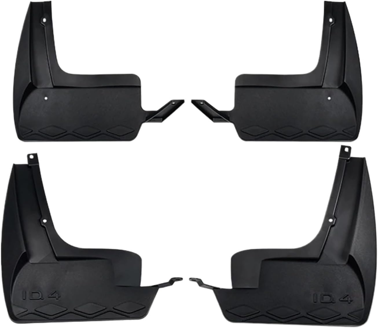 Car Front Rear Mudflaps Fender Flares Mud Flaps Painted Mudguards Splash Guard Compatible for VW ID4 ID.4 2020 2021 2022(Version B)