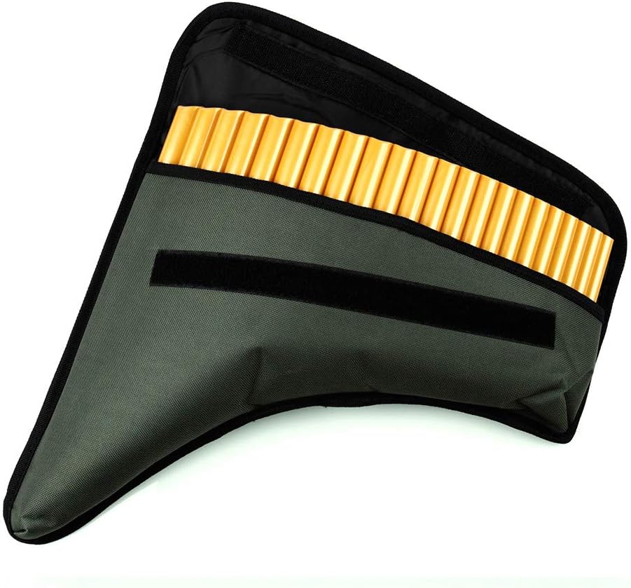 22 Pipes Resin Pan Flute G Key Pan Pipes Woodwind Instrument Traditional Musical Instrument Pan flute (Right Hand)