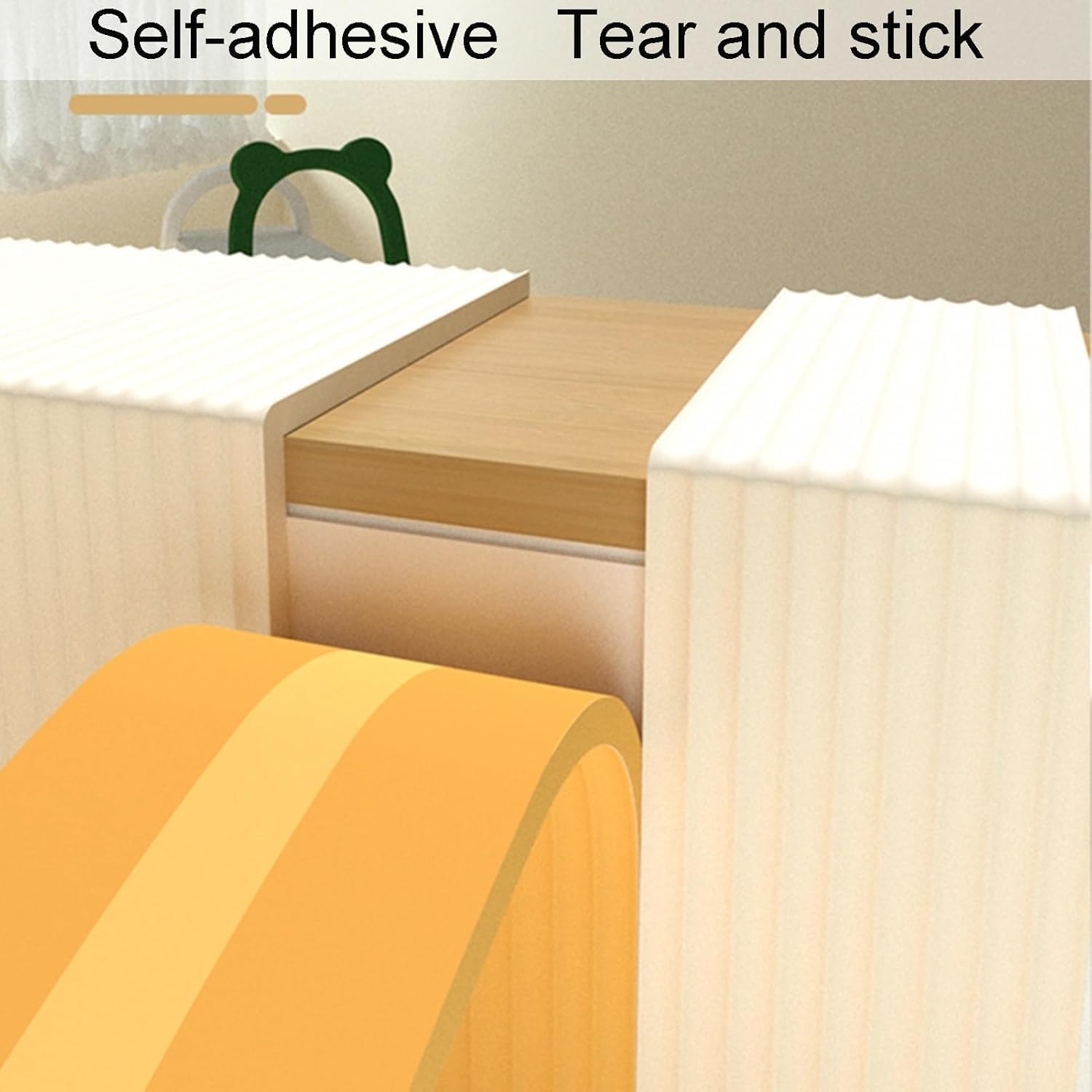 Furniture Edge Corner Guards, Furniture Corner Protectors Edge Guards Adhesive Foam Padding for Fireplace Table Stair Garage Wall Protection(Woody,6m)