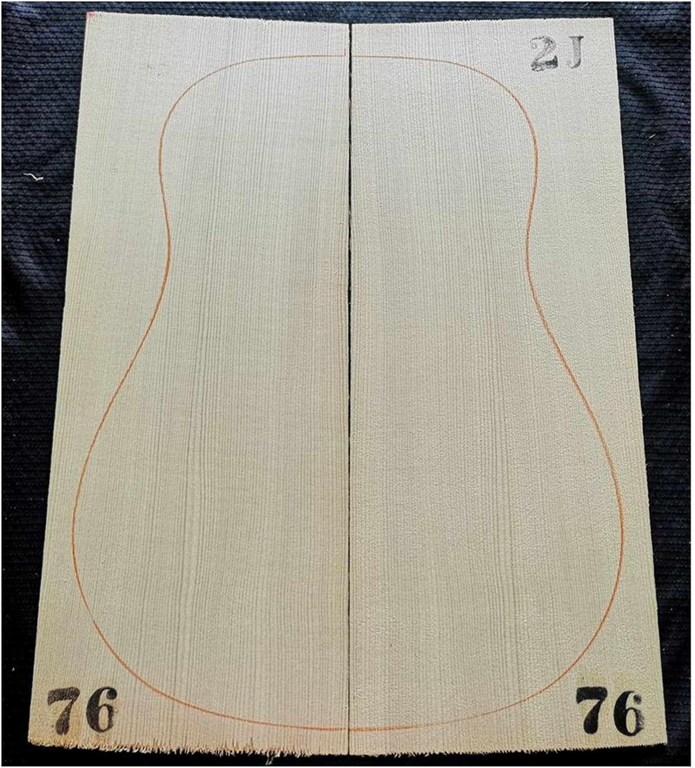 TSTS Spruce Full Veneer Guitar Panel Spruce Making Guitar Wood Guitar DIY Accessory (Color : 6)