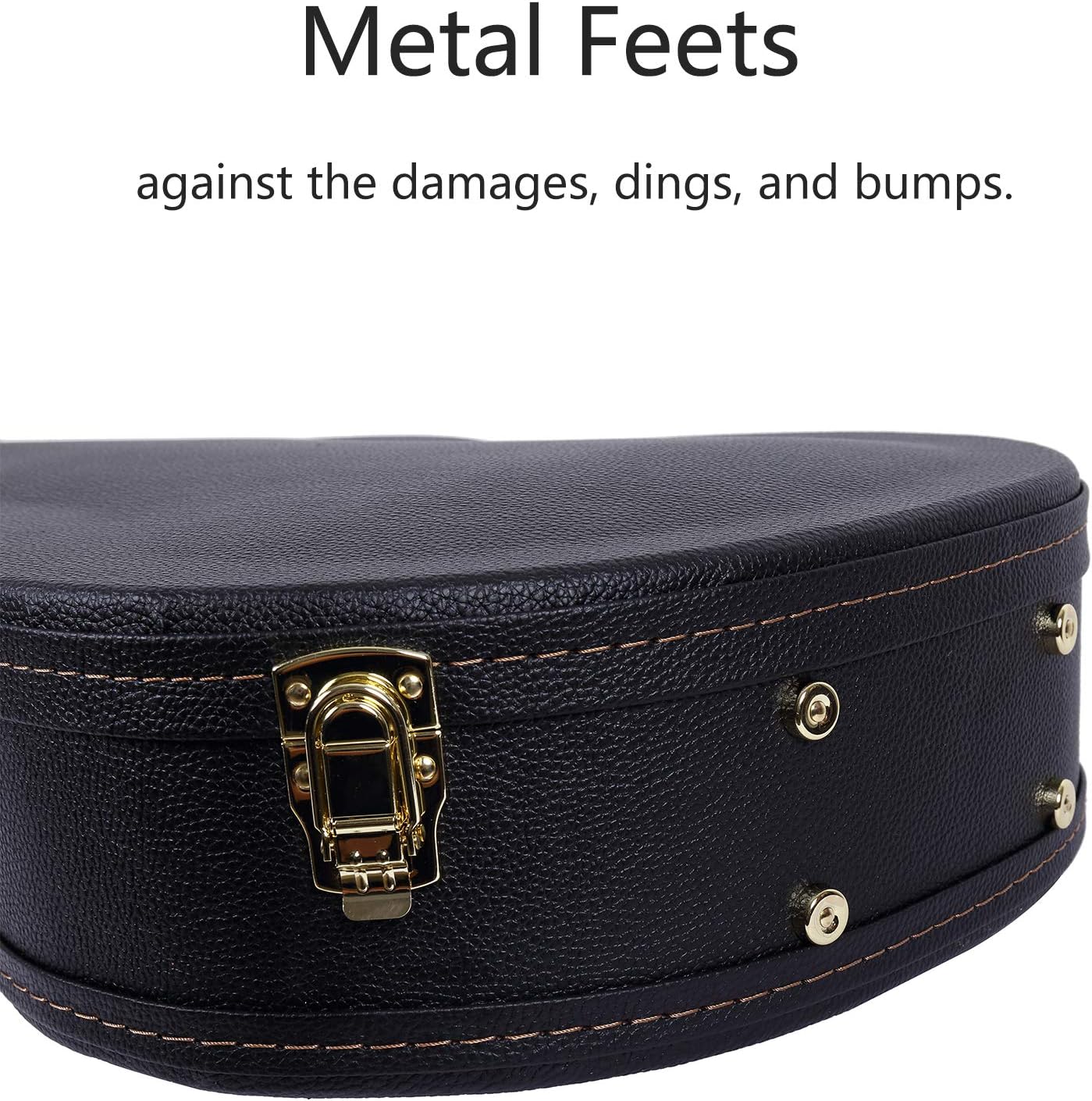 Crossrock Hardshell Arch Top wood case fits SG Electric Guitars-Black(CRW620SGBK)