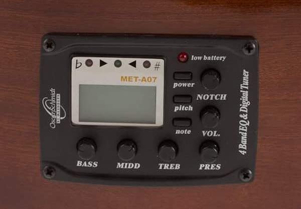 Oscar Schmidt OG2CESM Select Spruce Mahogany Dreadnought Acoustic-Electric Guitar - Spalted Maple