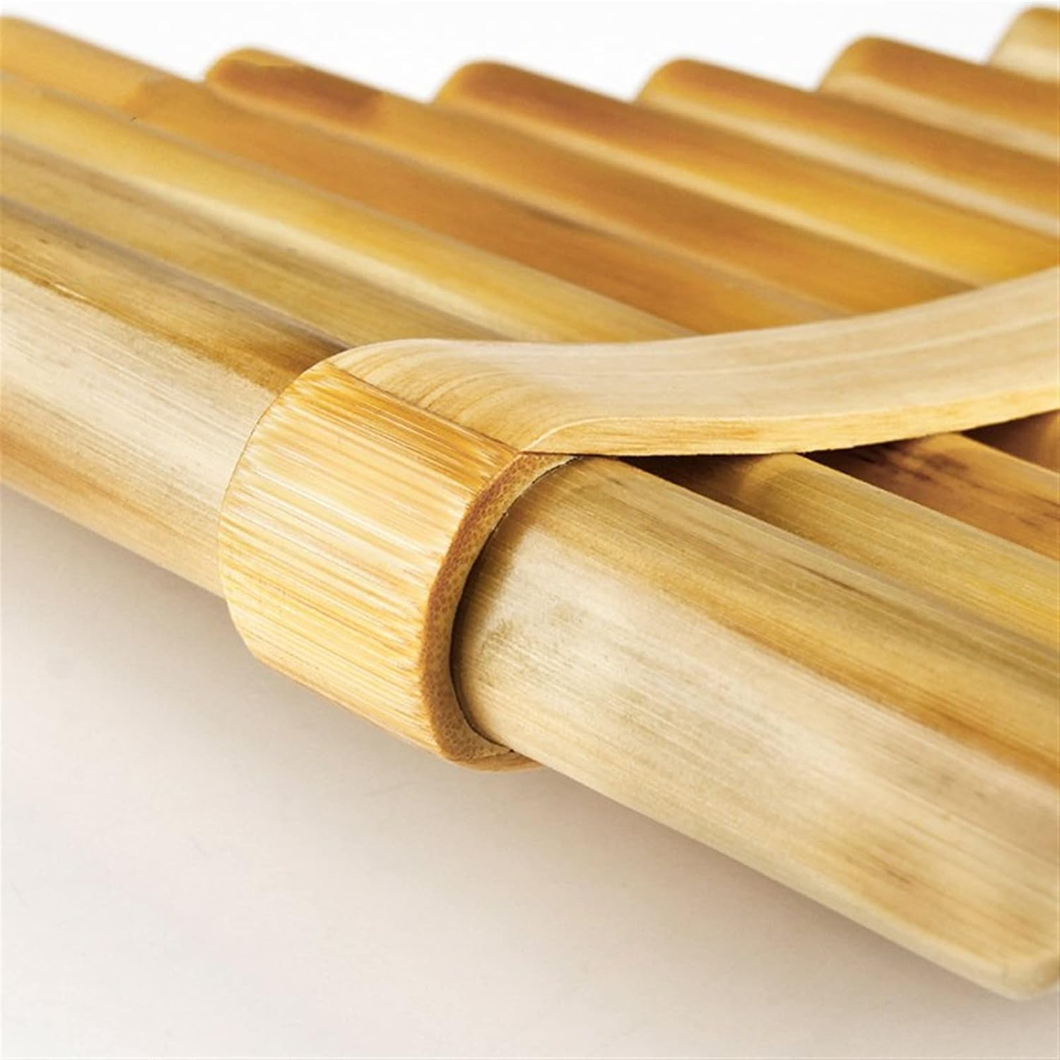 25 Pipes Pan Flute Natural Reed Pan Flute Panpipes G Key Handmade Woodwind Instrument in G Key (Color : Left)