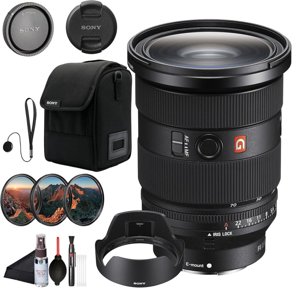 Sony FE 24-70mm F2.8 GM II Standard Zoom Lens – Lightweight G Master Optics, Expansive Low-Light Performance SEL2470GM2, Filter Kit, Cap Keeper, Cleaning Kit