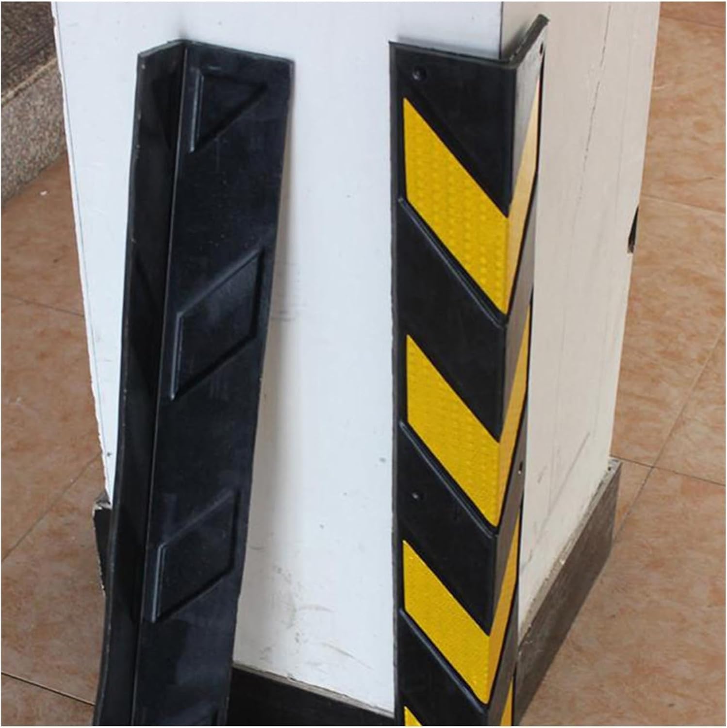 Car Parking Protector Wall Corner Guard for Parking Garages Rubber Column 0.8cm Thick