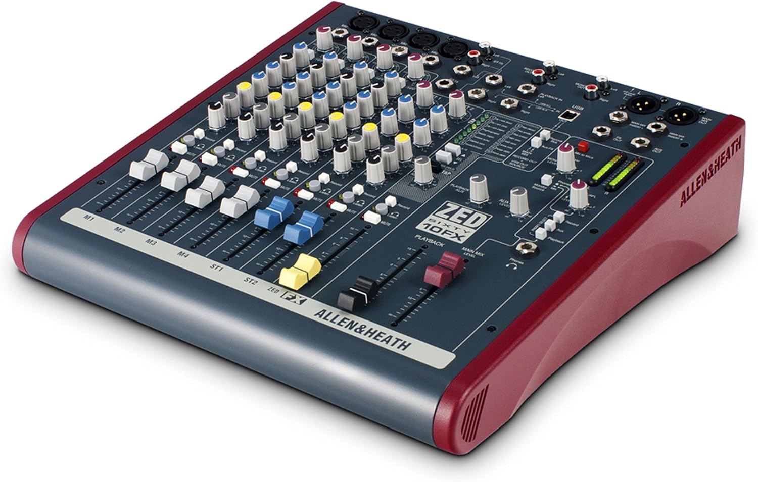 Allen & Heath ZED60-10FX - Touring Quality Audio Mixer with 2 Mic/Line, 2 Mic/Line/DI, 3 Stereo Line, Onboard FX and USB I/O (AH-ZED60-10FX)