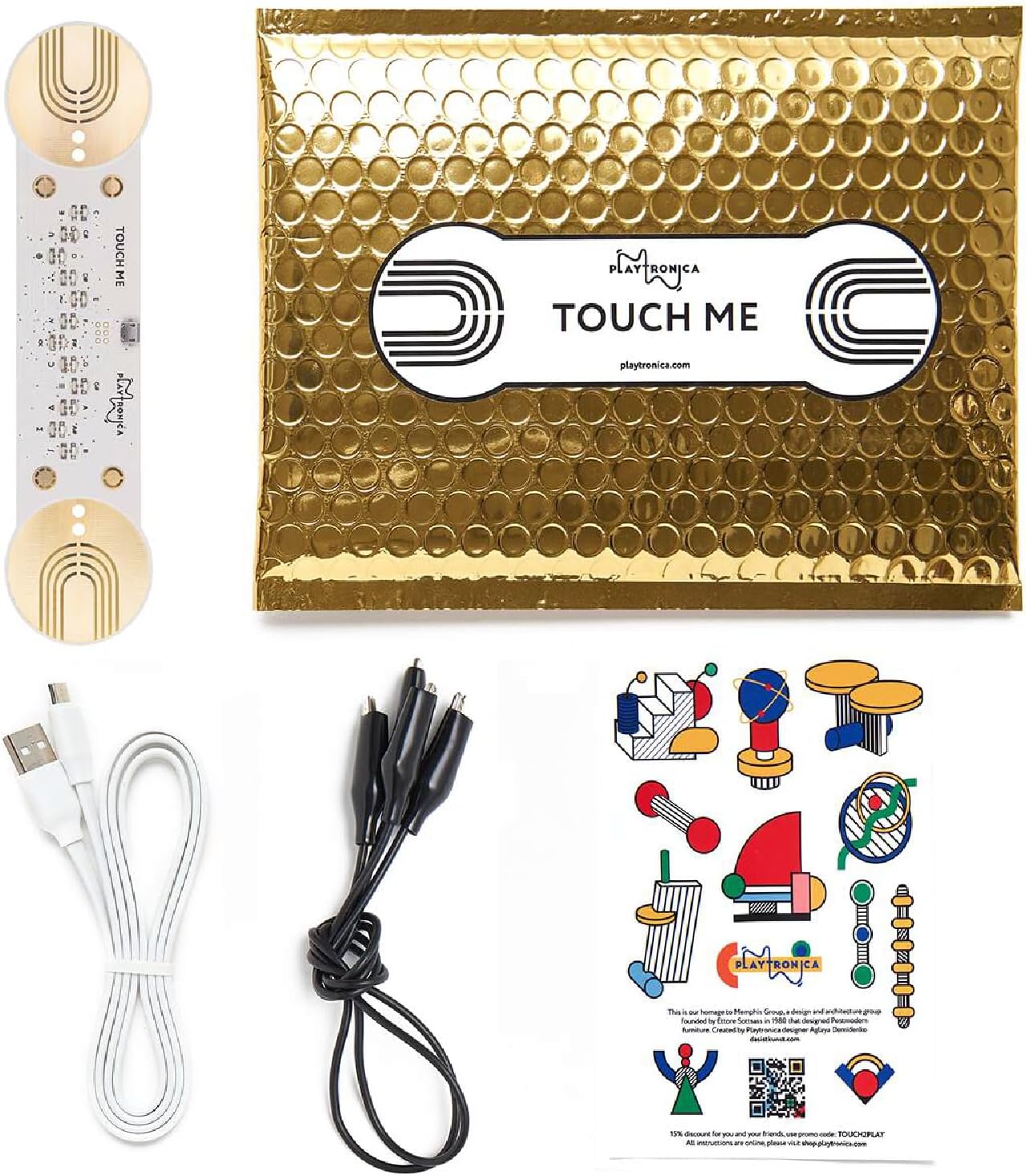 TouchMe | MIDI Controller | The musical instrument that turns skin, water, or flowers into sound | Play with friends or alone. As the area of touch and intensity changes, the sound changes too!