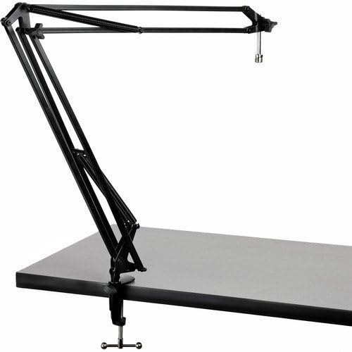 Heil Sound PR 40 Dynamic Cardioid Studio Microphone Bundle with PRSM Shock Mount (Black), Two-Section Broadcast Arm and Microphone Cable