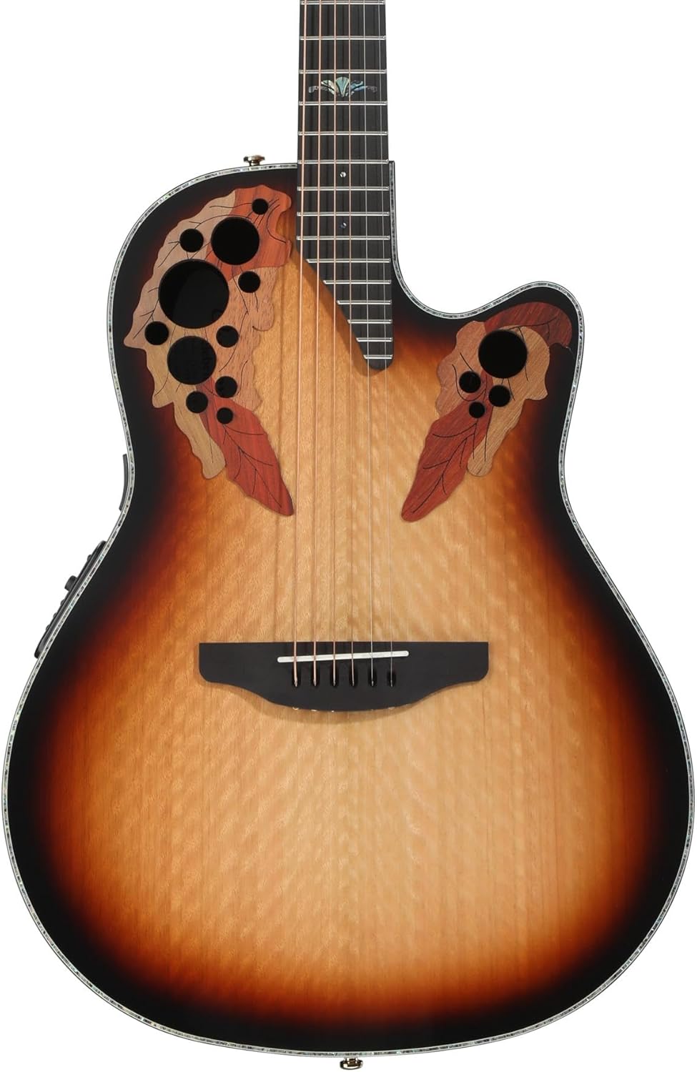 Ovation Celebrity Exotic Mid-depth E-Acoustic Guitar - Sunburst