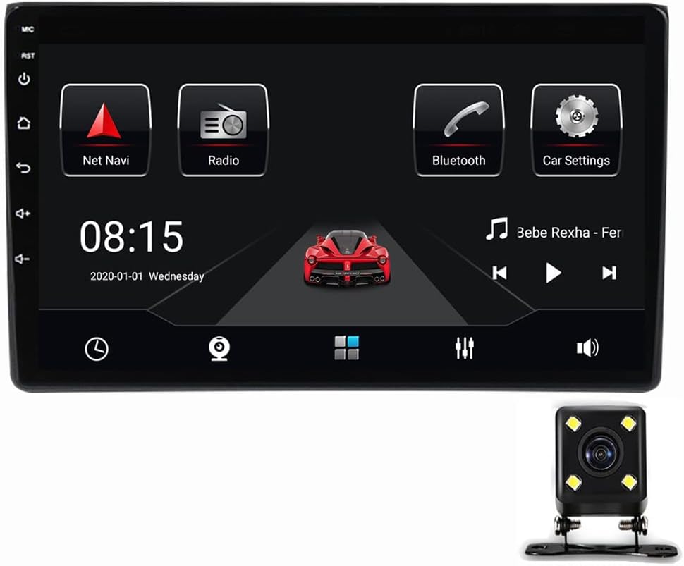 Double Din Car Stereo, 9 Inch Touchscreen Car Radio Receiver for Audi A4 2 B6 3 B7 S4 RS4 with Bluetooth, Backup Camera, Steering Wheel Control, FM Car Radio, USB, Navi,6g+128g