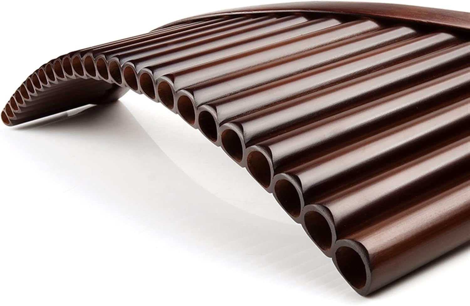 25 Pipes G Key Brown Pan Flute Traditional Woodwind Instrument Bamboo Handmade Pipe (Color : Right)