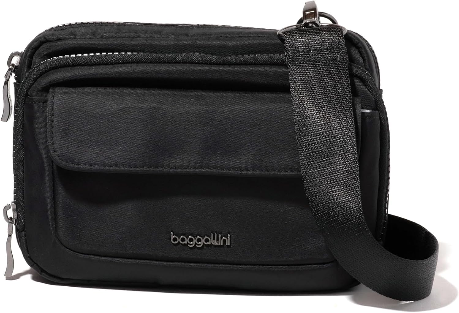 Baggallini womens Modern Double Zip Crossbody
