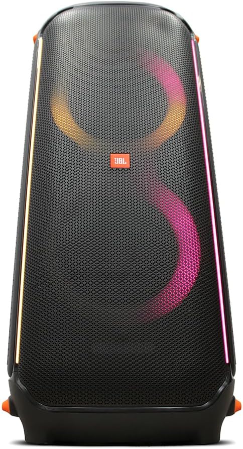 JBL PartyBox 710 800W Wireless, Bluetooth, Splashproof, Speaker with Lights (JBLPARTYBOX710AM) + Wireless Two Microphone System with Receiver + AUX Cable + Microfiber Cloth