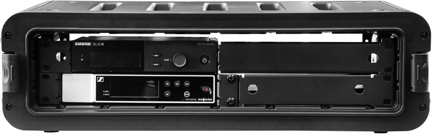 Odyssey Watertight 2U Rack Case with 2 Microphone Compartments