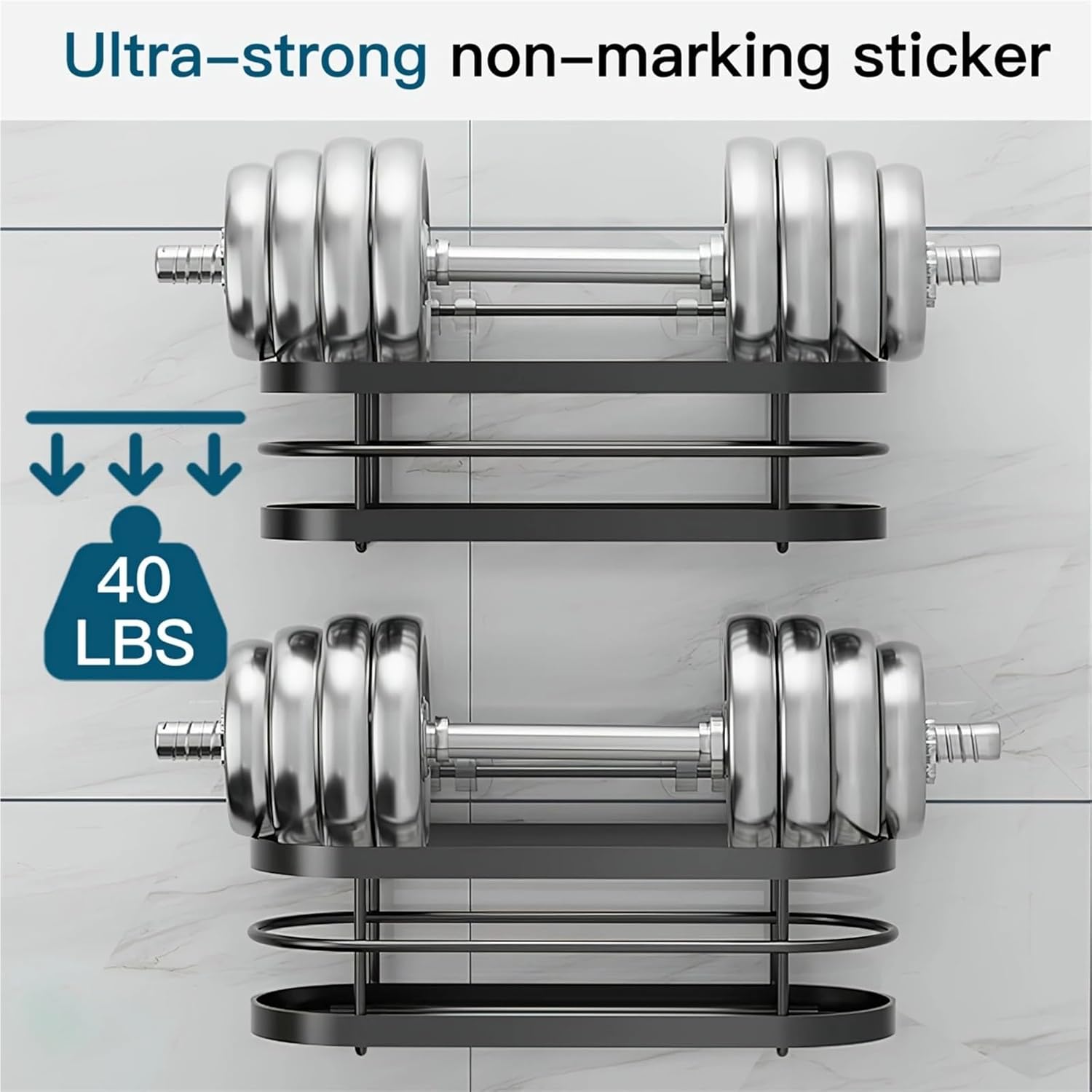 3-Pack Modern Shower Caddy Shower Organizer No-Falling Shower Shelves with Strong Adhesives Wall-Mount Rustproof Corner Shower(White)