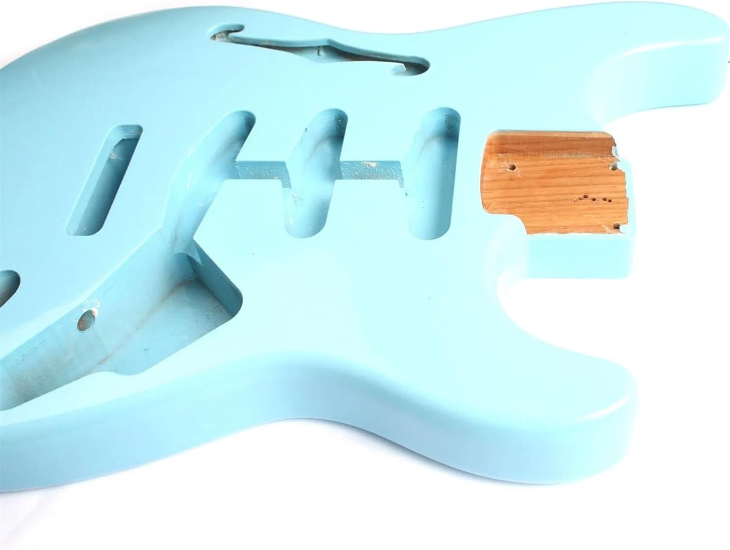 Guitar Body Guitar Replacement Parts African Mahogany Electric Guitar Body Pocket Size 64 * 16 * 76mm Blue Body