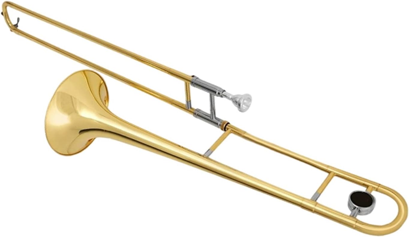 Adult Trombone Instrument Professional Trombone Instrument Alto Pull Tube B Flat Lacquer Gold Brass(1)