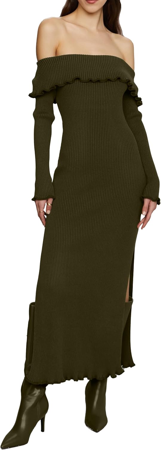 AMUR Women's Meadow Lettuce Edge Midi Dress