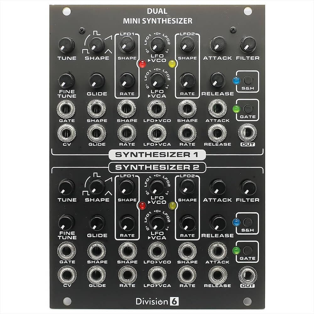 Division 6 Dual Mini Synthesizer Eurorack DIY Kit