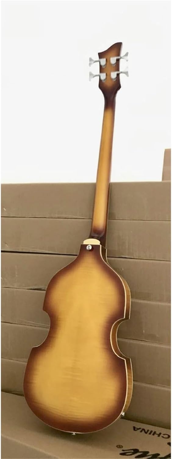 Beginner Electric Guitar Kits 4 String Sunset Color Full Hollow Professional Left Hand Violin Electric Bass
