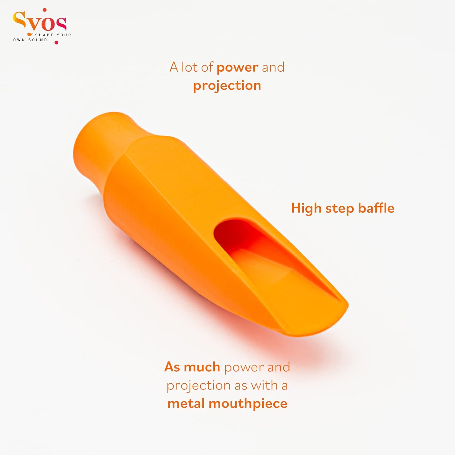 Syos Tenor Saxophone Mouthpiece, Spark Model, 7 Tip Opening, Carmine Red, Improve the Sound of your Sax with this Easy-To-Play, Bright and Powerful Tenor Sax Mouthpiece