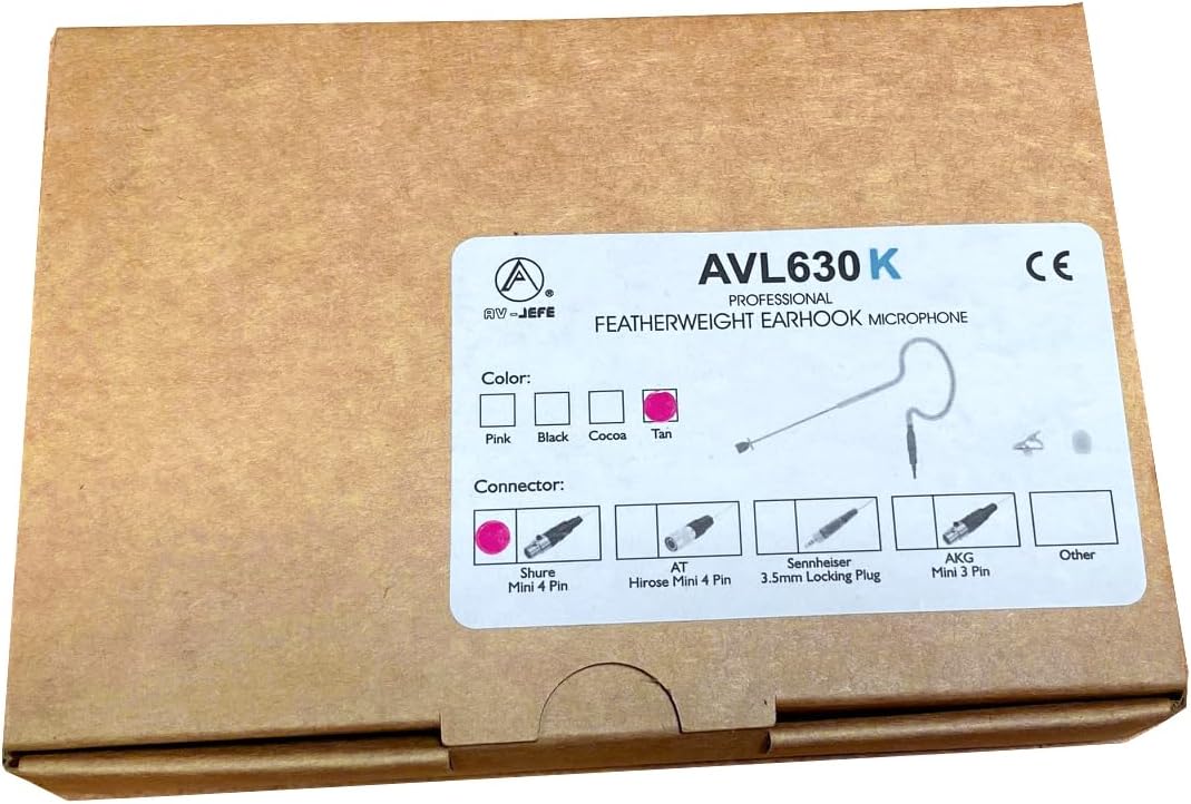AVL630K-SH4 Tan Color Kids Mini Headset Microphone for Shure