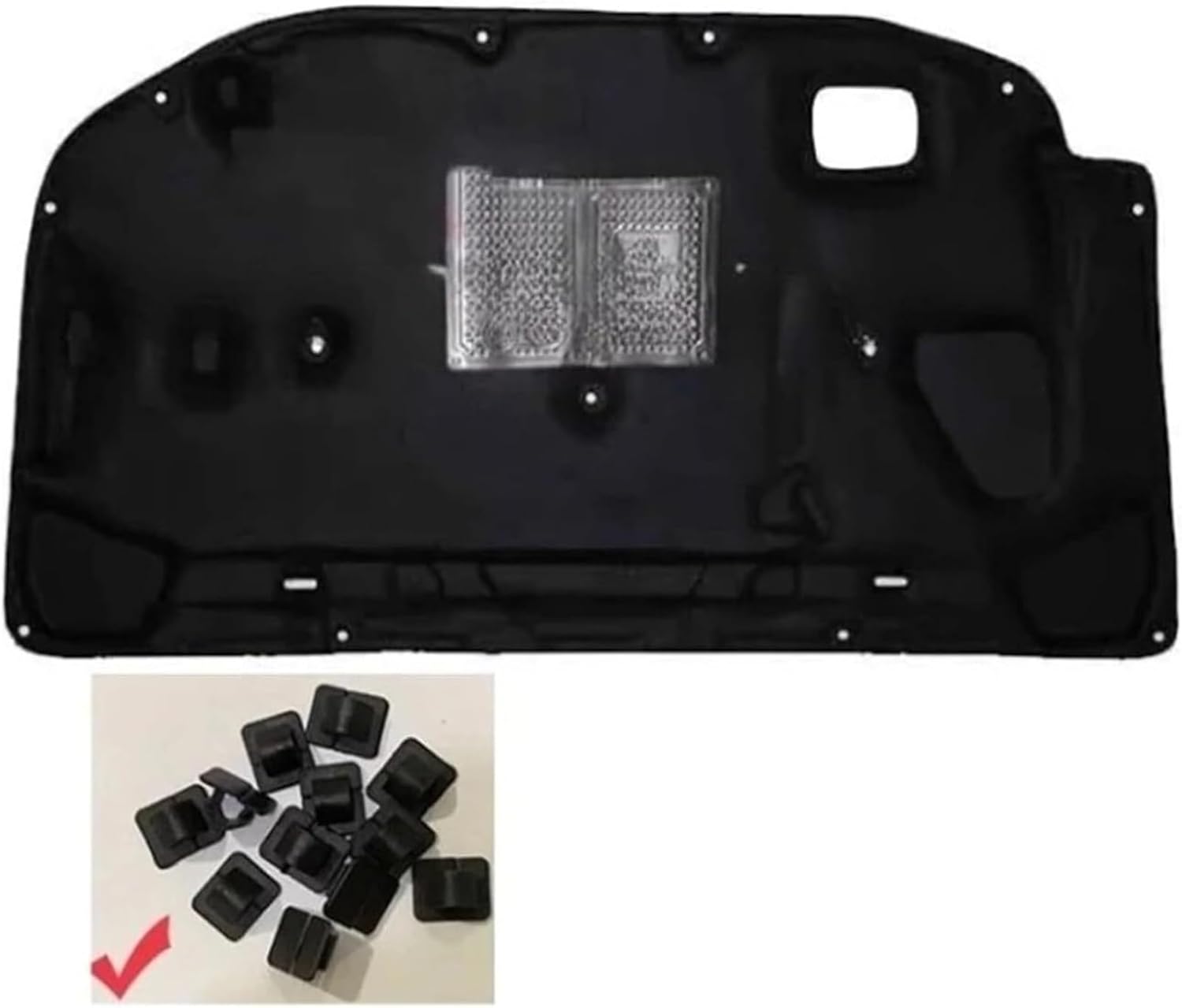 Car Heat Sound Insulation Cotton Front Hood Engine Firewall Mat Pad Cover Noise Deadener ，Compatible for Toyota Compatible for Camry 2002 2003 2004 2005(with Aluminum foil)