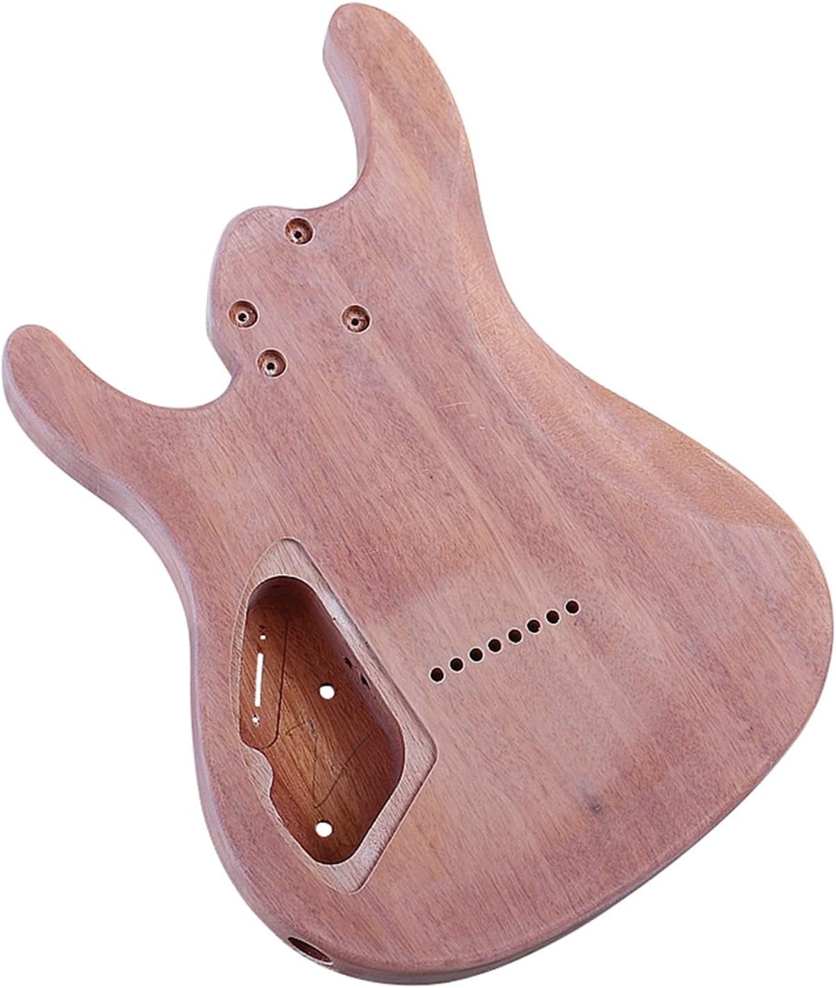 FLFL 8 String Electric Guitar Body Tree Burl Top Guitar Barrel Okoume Wood Body for Electric Guitar Unfinished Guitar Kit
