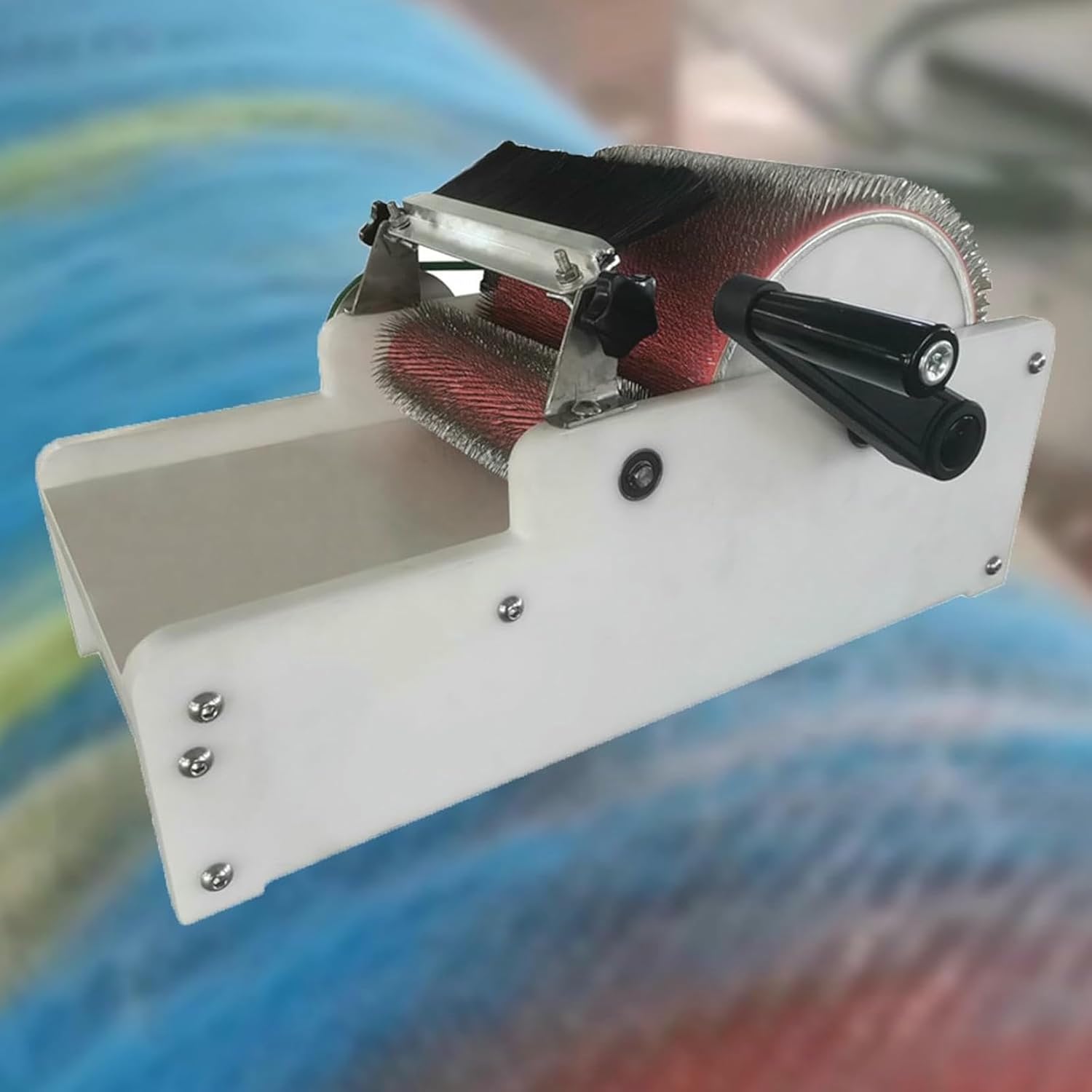 Manual Wool Carding Machine, Wool Drum Carding Machine, Fast Color Mixing,Belt Drive, Combing, Spinning, for DIY Wool Felt, Handicraft Enthusiasts~/