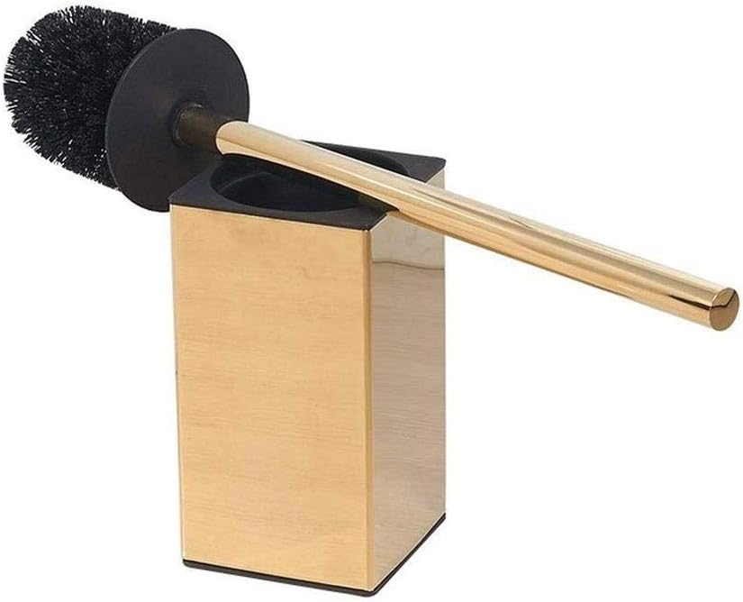 Stainless Steel Toilet Brush Holder - Bathroom Toilet Brush Set Floor-Standing Installation-Free Soft