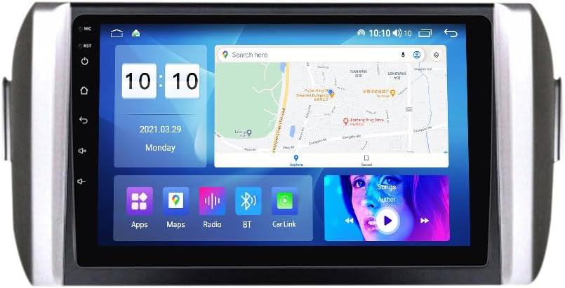 Android Car Stereo for Toyota Innova 2015-2017,9 inch IPS Touchscreen with Upgrade Wireless CarPlay & Android Auto,WiFi/GPS,Support SWC and Subwoofer,4-Core 2G+32G