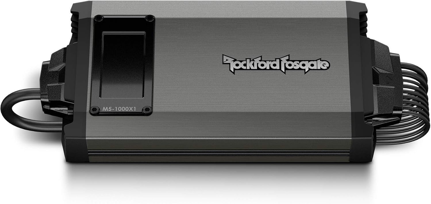 Rockford Fosgate M5-1000X1 IPX6 Element Ready 1000-Watt Mono Marine Amplifier with Dynamic Power
