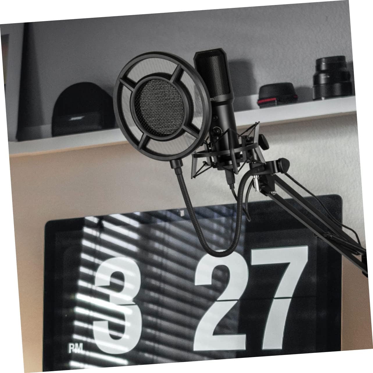 Condenser Microphone Headphone Mic USB Microphones Noise Canceling Microphone Live Streaming Microphone Streaming Mic with Stand Gaming Microphone Home Microphone Microphone Set Stands