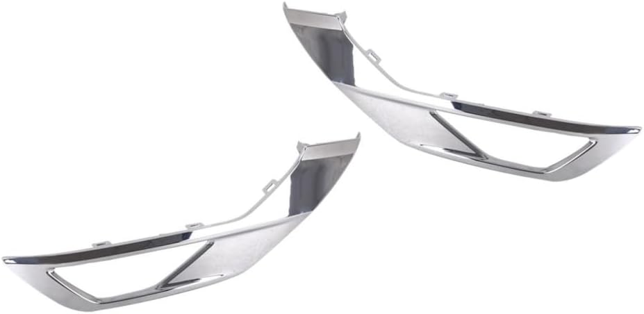 KarParts360 For Mitsubishi Outlander Sport 2022 2023 Bumper Cover Molding Driver And Passenger Side | Pair | Front | Lower | w/Fog Light Hole | SE/SEL Models | Chrome | Plastic | MI1038133, MI1039133