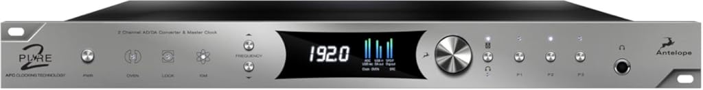 Antelope Audio Pure2 Dual High-End Mastering AD/DA Converter with Acoustically Focused Clocking (AFC) Technology, Portable USB DAC Architecture — Digital to Analog Audio Converter for PC & Windows/MAC