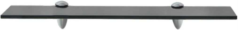 Floating Shelves 2 pcs,Wall Storage Shelves, Wall Mounted Shelf Organizer Unit Display Shelf,for Living Room, Bedroom, Kitchen, Bathroom,Office,Tempered Glass 19.7