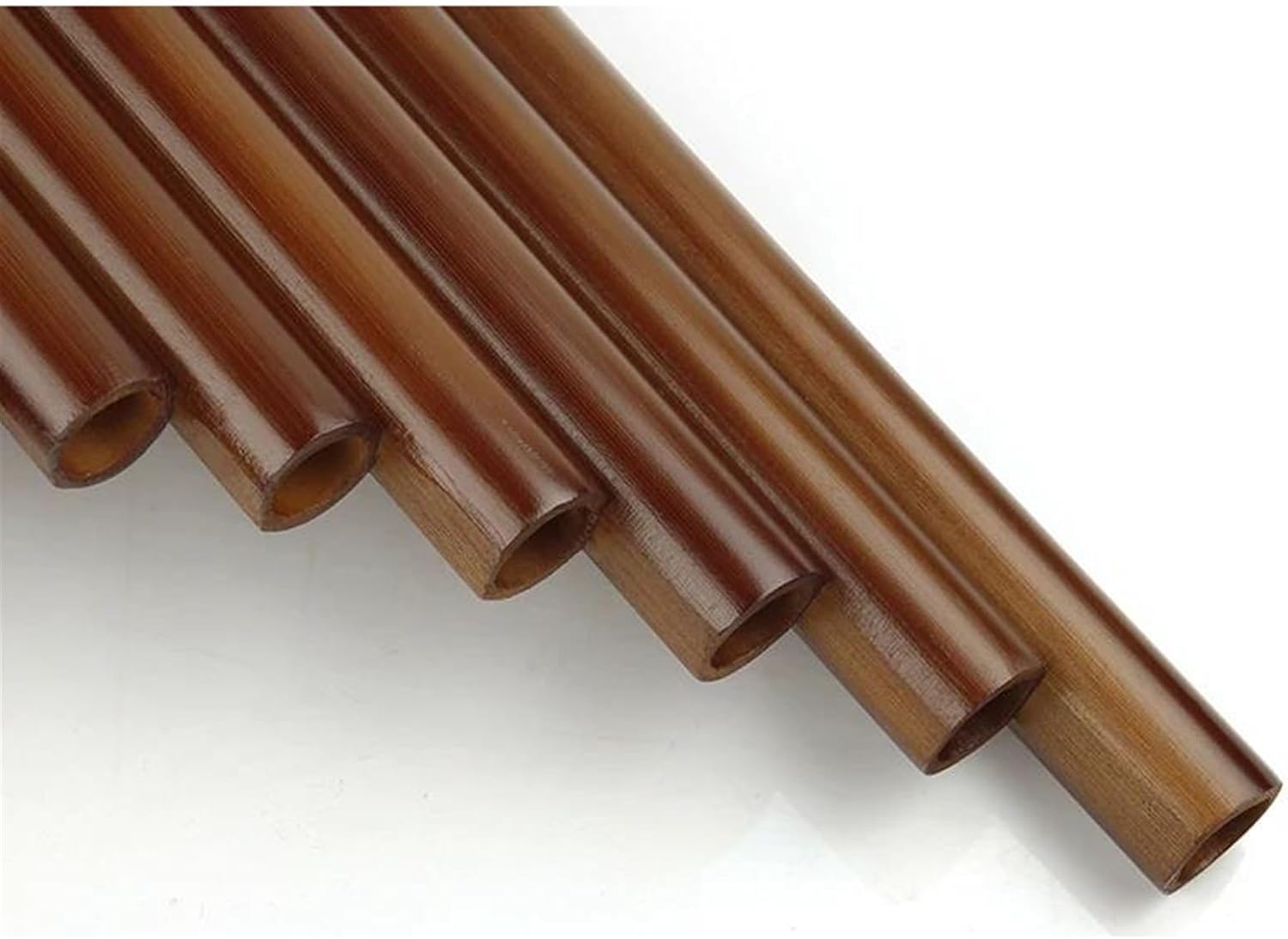 pan flute for beginners 18 Pipes Brown Colour Pan Flute F Key Folk Musical Instruments Woodwind Instrument Handmade Pan Pipes (Color : Right hand)